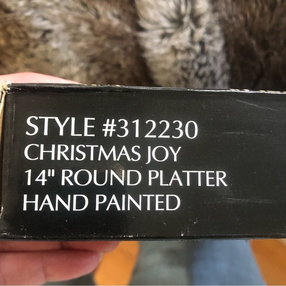 COPY - 2nd One Christmas Joy Plate by Crystal Clear Studios 1992 Hand Painted - Picture 3 of 10